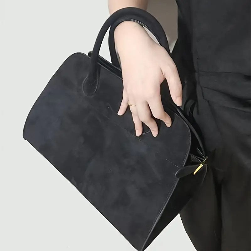 Retro Plush Tote Bag for Women