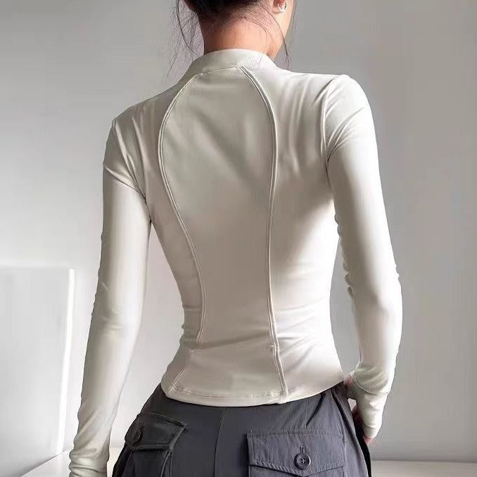 Womens Yoga Fitness Long Sleeve Top